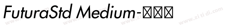 FuturaStd Medium字体转换